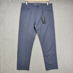 Western Rise Evolution Pants Mens 35x30 Blue Slim Fit Lightweight Stretch Golf
